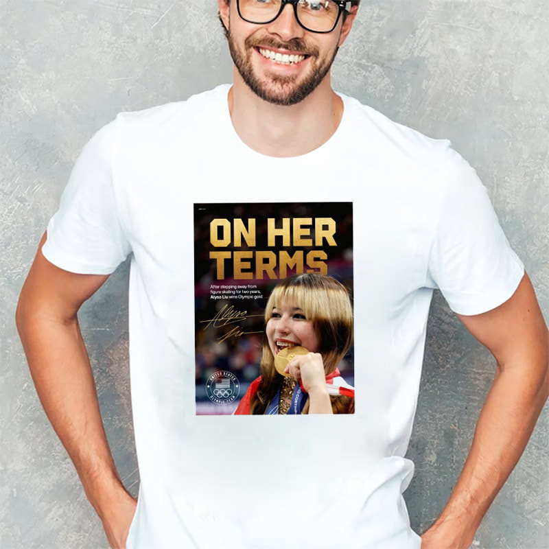 On Her Terms Figure Skating Alysa Liu Olympic Champion Tee On Her Terms Figure Skating Alysa Liu Olympic Champion Tee