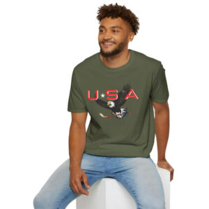 Patriotic USA Ice Hockey Eagle Shirt