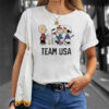 Winter Olympics USA Ice Hockey Peanuts And Snoopy Shirt