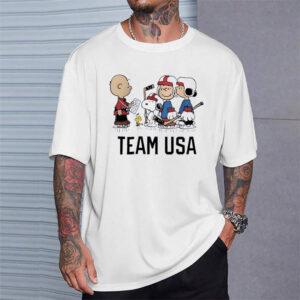 Winter Olympics USA Ice Hockey Peanuts And Snoopy Shirt