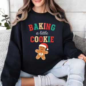 Baking A Little Cookie Adorable Christmas Pregnancy Shirt