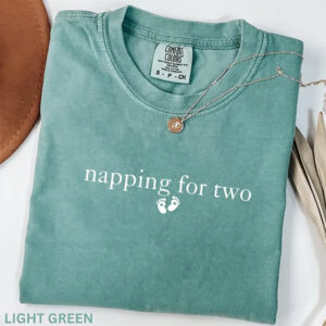 Napping For Two, Mom And Baby Comfort Colors Shirt 2