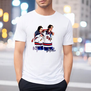 Jack Hughes And Quinn Hughes USA Ice Hockey Shirt