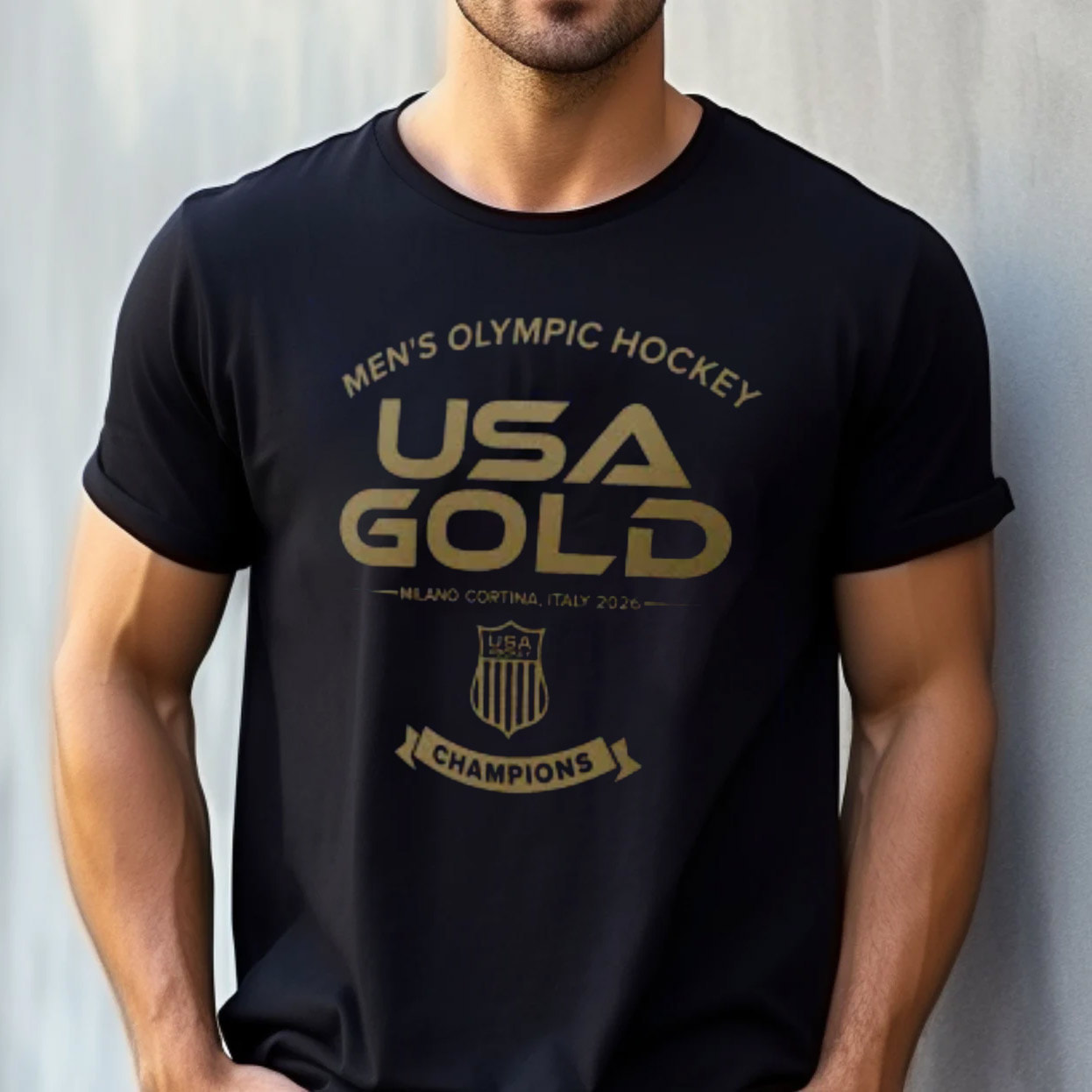 Men's Olympic Hockey USA Gold Medals Shirt Men's Olympic Hockey USA Gold Medals Shirt