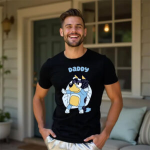 Cartoon Bluey Family T-shirt