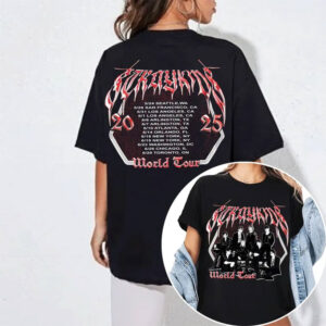 Stray Kids Dominate Skzoo World Tour 2-sided T-shirt