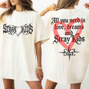 Stray Kids Dominate World Tour 2-sided Shirt