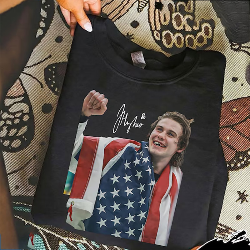 Jack Hughes USA Hockey Shirt Jack Hughes USA Hockey Shirt