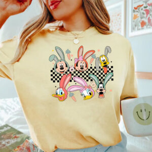 Easter Bunny And Mickey Disney Comfort Colors Shirt