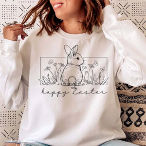 Happy Easter Floral Bunny Shirt