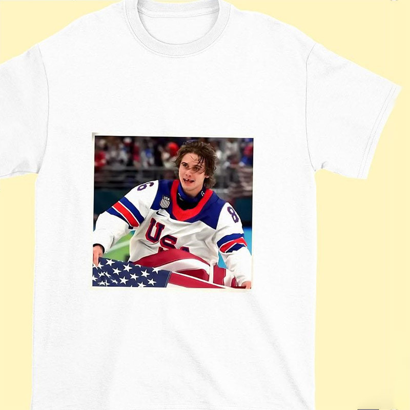 Jack Hughes Team USA Hockey Shirt Jack Hughes Team USA Hockey Shirt