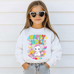 Happy Holi Hindu Festival Baby Elephant Tee