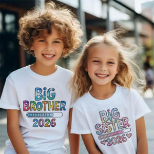 Custom Big Sister Big Brother T shirt 2 PersonalizedShirts.net