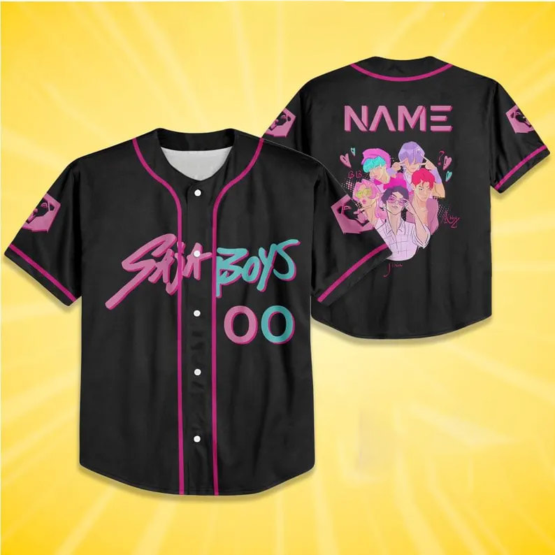 Custom Huntrix And Saja Boy Baseball Jersey Custom Huntrix And Saja Boy Baseball Jersey