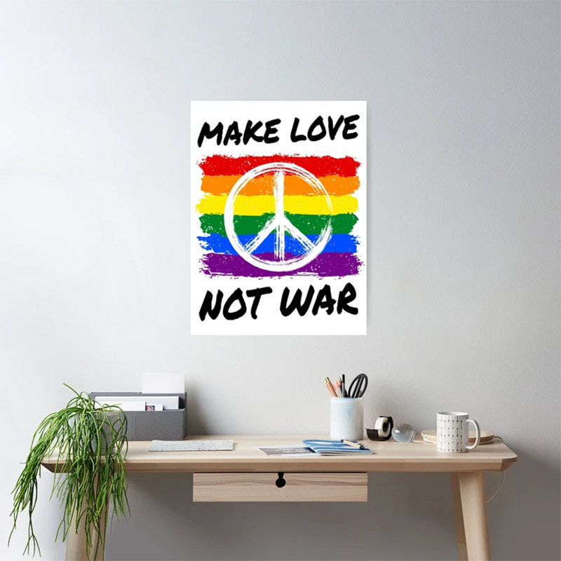 Make Love Not War Poster Make Love Not War Poster
