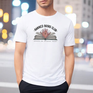 Banned Books Club, Books On Fire Tee 3 PersonalizedShirts.net
