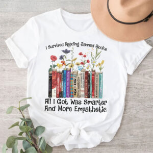 I Survived Reading Banned Books Funny Book Reader Joke Shirt 3 PersonalizedShirts.net