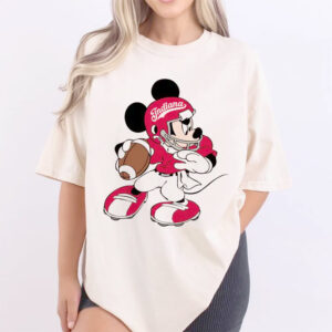 Football Indiana Hoosiers Mickey And Friends Tee PersonalizedShirts.net
