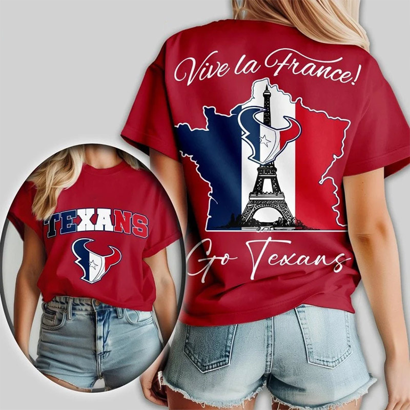 Logo Houston Texans NFL 2-sided Shirt Logo Houston Texans NFL 2-sided Shirt