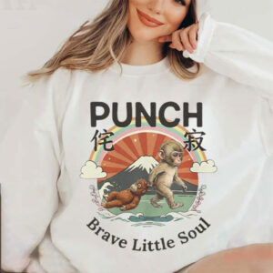 Baby Monkey Punch Animal Lover Gift Shirt PersonalizedShirts.net