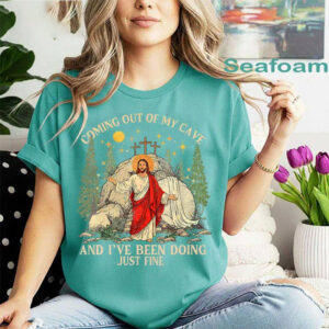 Coming Out Of My Cave Jesus, Easter Sunday 2026 Comfort Colors Tee