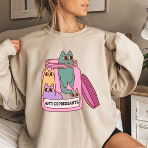 Mental Health Apparel Cat Antidepressants Shirt 1 PersonalizedShirts.net
