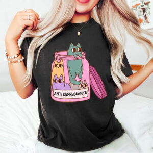 Mental Health Apparel Cat Antidepressants Shirt 4 PersonalizedShirts.net