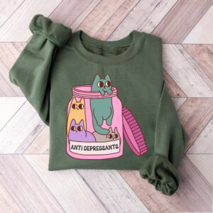 Mental Health Apparel Cat Antidepressants Shirt PersonalizedShirts.net