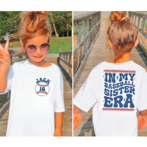 Custom Baseball Sister Day 2-sided Shirt