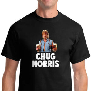Funny Chuck Norris Beer Drinking Shirt