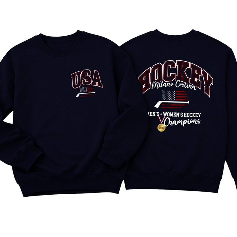 Hockey USA Champions 2026 2-sided T-shirt Hockey USA Champions 2026 2-sided T-shirt