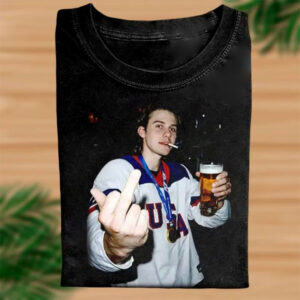 Jack Hughes USA Gold Hockey Shirt