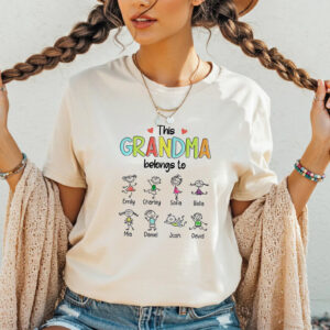 Custom Grandma Shirts With Grandkids Names PersonalizedShirts.net
