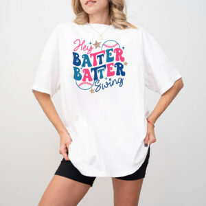 Baseball Mom Gift, Batter Batter Swing T-shirt