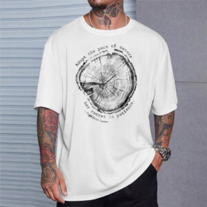 Ralph Waldo Emerson Quote, Nature Artistic Shirt