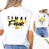 Michigan Wolverines Men’s Basketball, Final Four Logo 2-sided Shirt