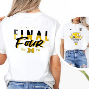 Michigan Wolverines Men’s Basketball, Final Four Logo 2-sided Shirt
