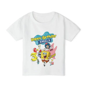Custom Birthday SpongeBob Football Shirt PersonalizedShirts.net