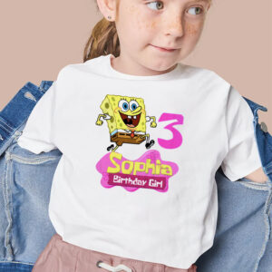 Custom SpongeBob Birthday For Girl Shirt