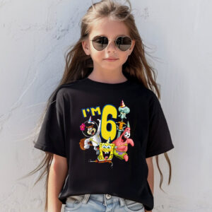 Custom SpongeBob SquarePants 6th Birthday Shirt
