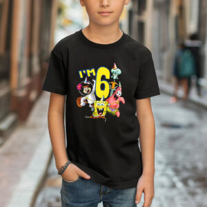 Custom SpongeBob SquarePants 6th Birthday Shirt
