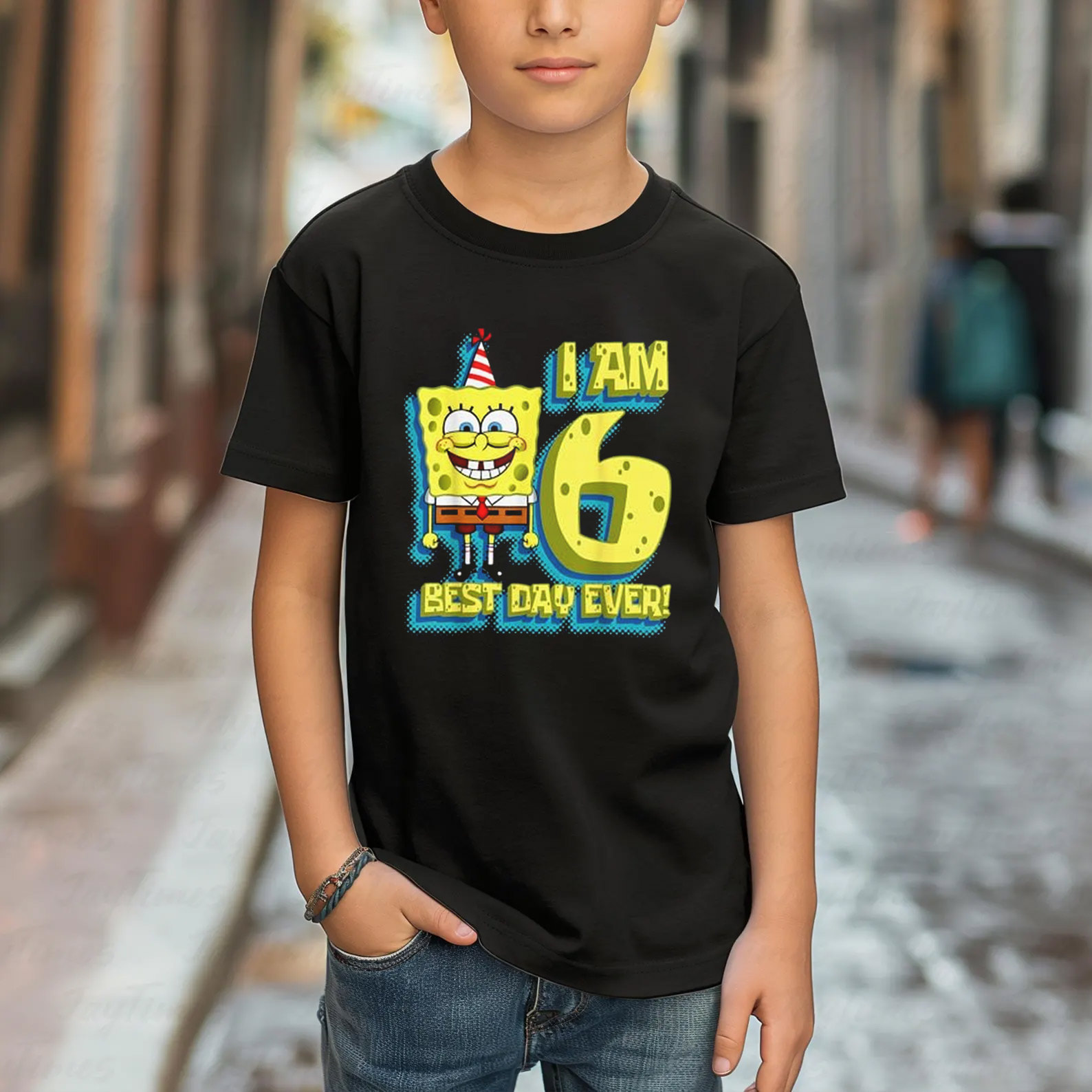 Custom SpongeBob Squarepants Birthday Shirt Custom SpongeBob Squarepants Birthday Shirt