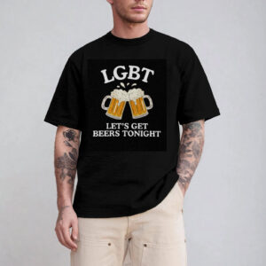 LGBT Let’s Get Beers Tonight Funny Pun Meme Shirt
