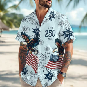 250th Anniversary Of The USA  Patriotic Eagle Hawaii Shirt