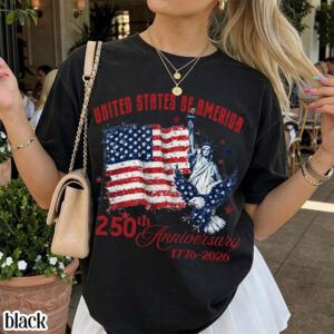 America 250th Anniversary, Vintage USA Flag Shirt