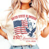 America 250th Anniversary, Vintage USA Flag Shirt