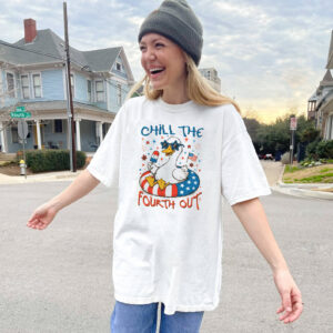 Chill The Fourth Out Patriotic Goose Shirt