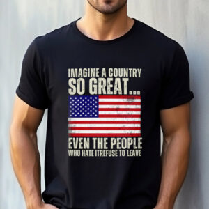 Imagine A Country So Great American Flag Shirt PersonalizedShirts.net