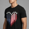 Patriotic American Flag, 4th Of July Independence Day Tee