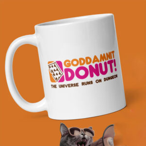 Dungeon Crawler Carl Goddamnit Donut Mug